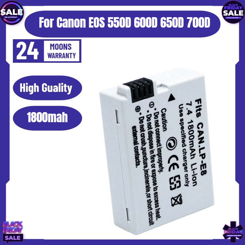 Drone Camera Action - New LP-E8 Camera Battery for Canon