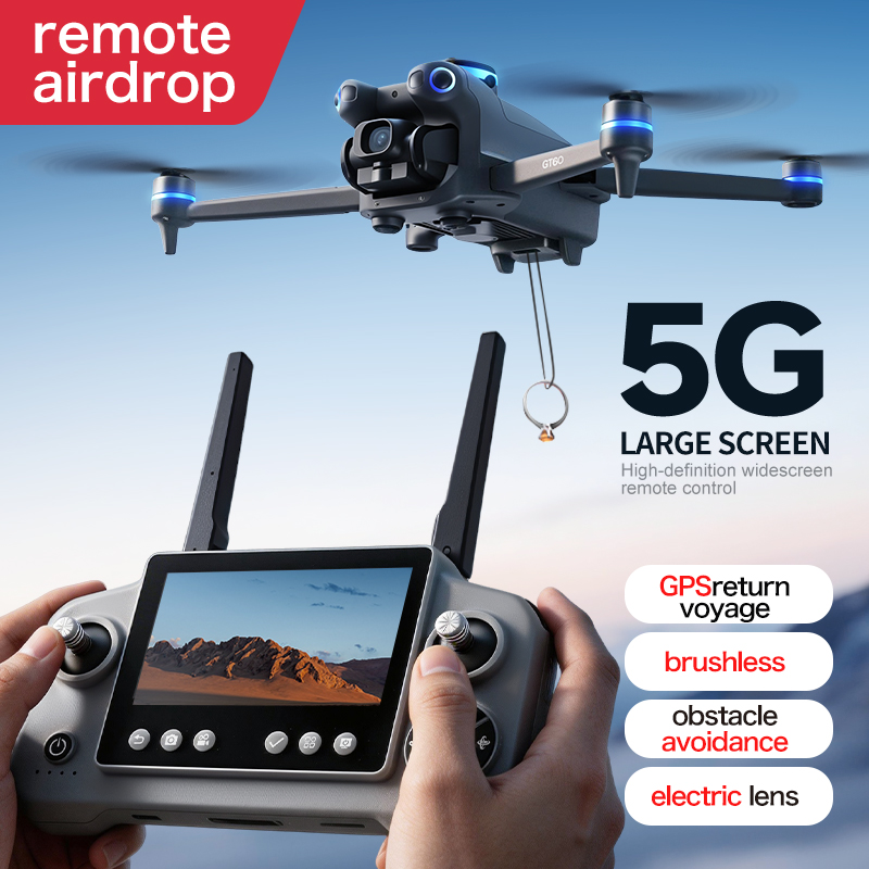 Drone Camera Night Vision - GT60 Can Airdrop GPS Drone With