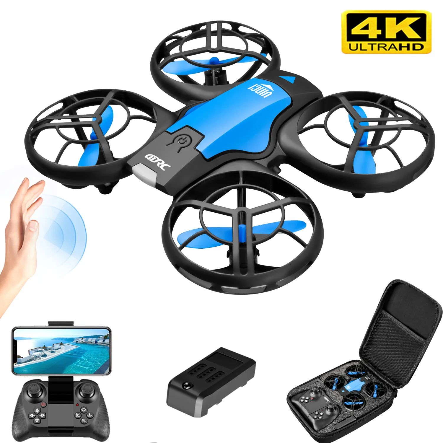 V8 New Mini Drone 4K Professio - Drone Camera 4K recension och pris
