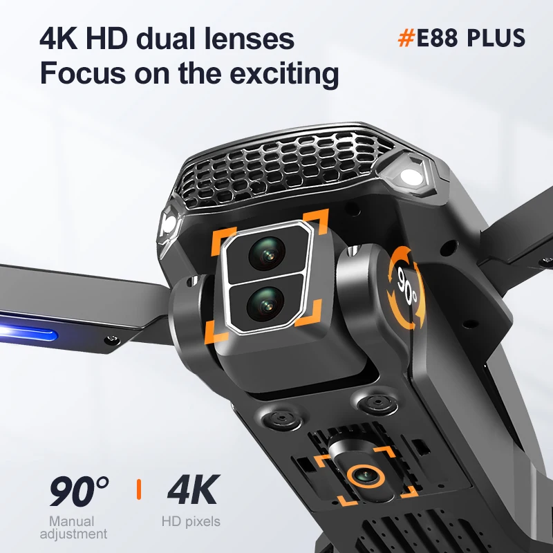 New E88 Plus Quadcopter Drone: - Drone Camera Night Vision recension och pris