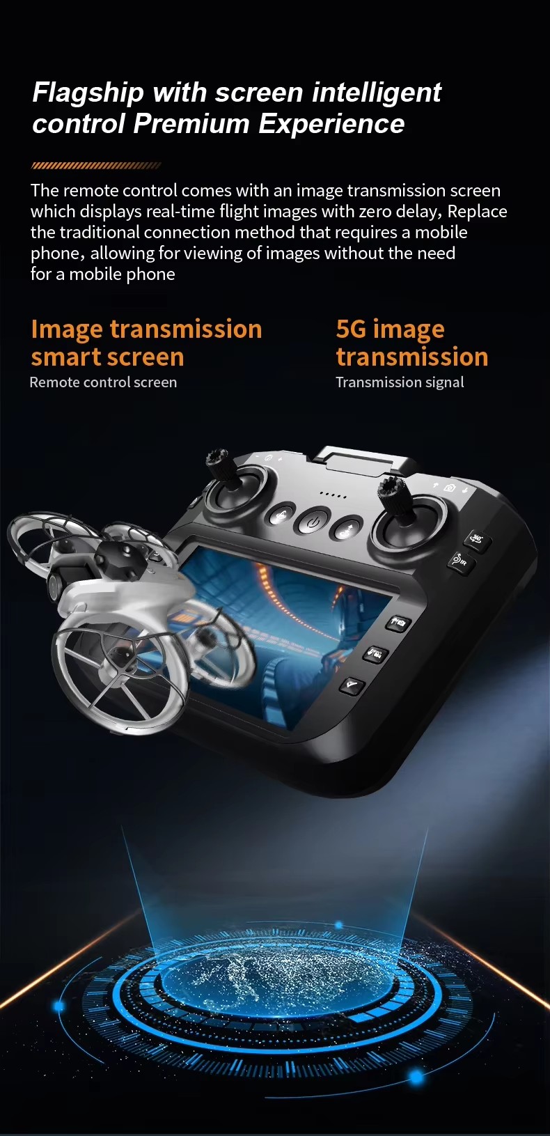 4.3-inch Large Screen Drone 8K - Drone Camera 4K recension och pris