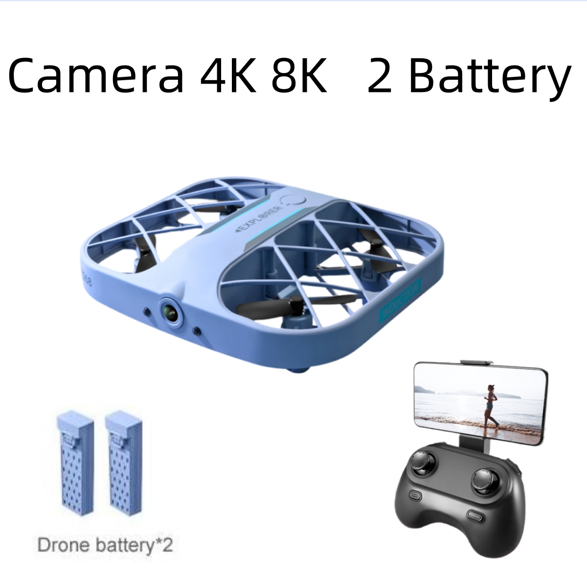 JJRC H107 FPV RC Drone with 2  - Drone Camera 4K recension och pris